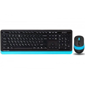 Комплект (клавиатура, мышь) беспроводной A4Tech FG1010 Black/Blue USB лучшая модель в Чернигове