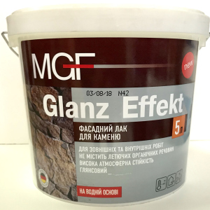 купити Фасадний лак для каміння MGF Glanz Effekt 5л глянсовий