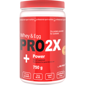 Протеин AB PRO PRO 2X Whey&Egg Power 750 г Strawberry (2X750AB00ST23) лучшая модель в Чернигове