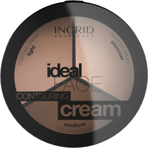 хорошая модель Контуринг-крем Ingrid Cosmetics Medium+light+Shimmer Innovation Палетка 3в1 18 г (5902026633642)