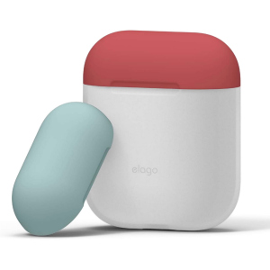 Чохол Elago Duo Case для AirPods Blue/Italian Rose/Coral Blue (EAPDO-LUBL-IROCBL) ТОП в Чернігові