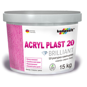 хорошая модель Штукатурка камешковая Kompozit Akryl Plast 20 короед 15 кг