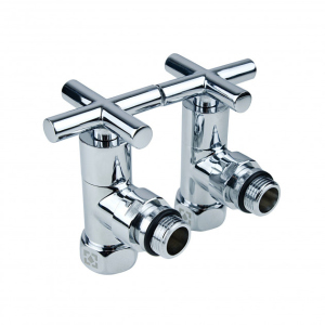 Комплект кутових радіаторних кранів Raftec Chrome RV-3034 1/2"x3/4" в Чернігові