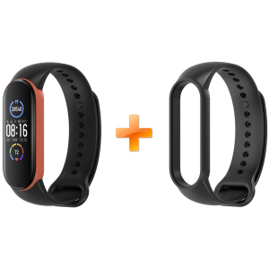 Xiaomi Mi Band 5 MiJobs двоколірний чорний/помаранчевий (MJ5-DSS005BO) краща модель в Чернігові