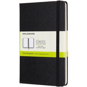 Записная книга Moleskine Classic 11,5 х 18 см 192 страницы без линовки Чёрная (8058647626604) ТОП в Чернигове