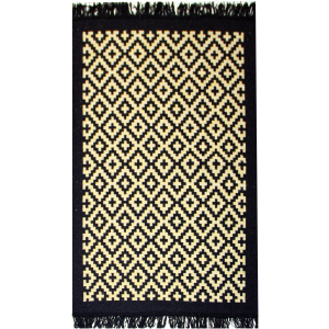 Килим IzziHome Lara LR01 Siyah Sari 80 x 125 (2200000552365) краща модель в Чернігові