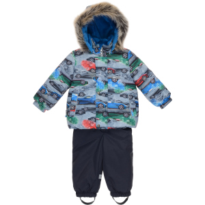 Зимовий комплект (куртка + напівкомбінезон) Lenne Roby 19314/6000 80 см Сірий з блакитним (4741578383046) краща модель в Чернігові
