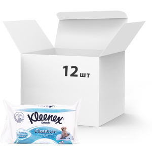 Упаковка вологого туалетного паперу Kleenex CleanCare листовий (змінний блок) 12 пачок по 42 шт (5029053019086) (5029054035351) в Чернігові