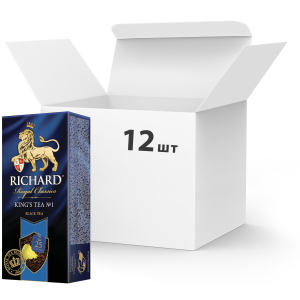 Упаковка чая черного с добавками пакетированного Richard King's Tea №1 25 пакетиков х 12 шт (4823063701891) в Чернигове