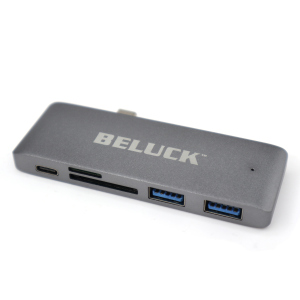 USB hub картридер 5 в 1 Beluck Type-C / USB 3.0 / SD / MicroSD BeluckHub краща модель в Чернігові