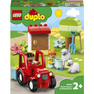 Конструктор LEGO DUPLO Town Фермерський трактор та тварини 27 деталей (10950)