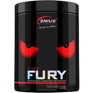 Передтренувальний комплекс Genius Nutrition Fury extreme 400 г Малина (5402975089922) в Чернігові