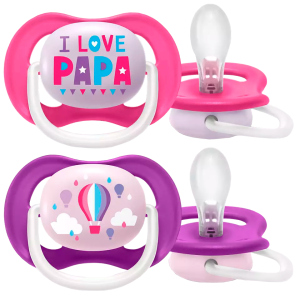 Пустушка ортодонтична Philips Avent Ultra Air I love... для дівчаток 6-18 місяців (8710103949299) в Чернігові