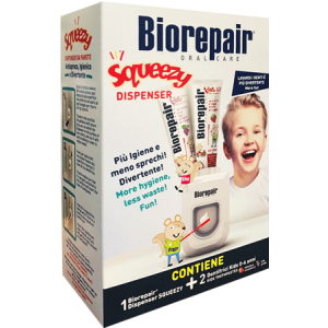 Набор Biorepair Веселый мышонок Диспенсер + Зубная паста 2 шт (8017331076125) ТОП в Чернигове