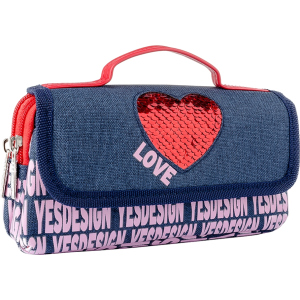 Пенал мягкий YES WL-01 Love (532936) в Чернигове