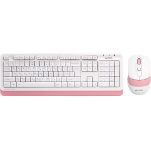 Комплект беспроводной A4Tech FG1010 Pink/White (4711421947503) надежный