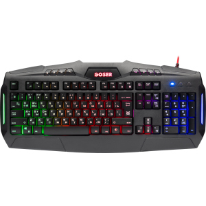 Клавіатура провідна Defender Goser GK-772L RGB USB Black (45772) в Чернігові