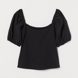 Топ H&M 060818031_black S Чорний (6666000134639) краща модель в Чернігові