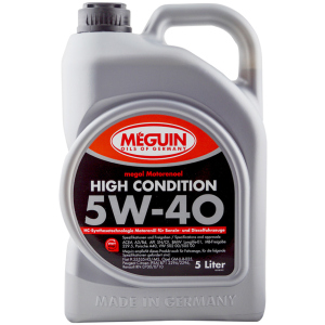 Моторное масло Meguin High Condition SAE 5W-40 5 л (4015838031986) лучшая модель в Чернигове