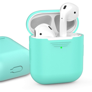 Класичний Силіконовий чохол AhaStyle для Apple AirPods Mint green (AHA-01020-MGR) краща модель в Чернігові