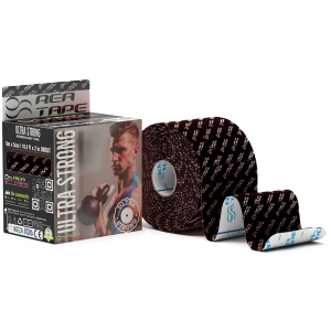 Кинезиологический тейп REA TAPE Ultra Strong 5 см 5 м Черный (REA-Ultra-bla) ТОП в Чернигове