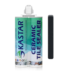 Двокомпонентна епоксидна фуга затірка Kastar Ceramic Tile Sealant Black Pearl/Чорний, 400мл. краща модель в Чернігові