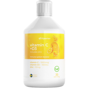 Витаминно-минеральный комплекс Sporter Vitamin C + D3 500 мл Orange (4820249720158) надежный