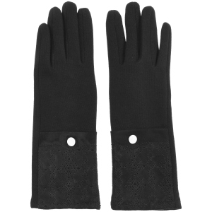 Женские перчатки на плюше Sergio Torri 7-002/1 6-7.5 Черные (2000000012742) в Чернигове