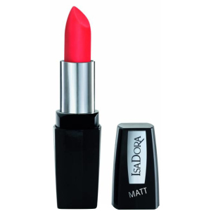 Помада для губ Isadora Perfect Matt Lipstick матова 04 hot coral 4.5 г (7317852111048) краща модель в Чернігові