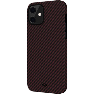 Панель Pitaka MagEZ Case Twill Apple iPhone 12 mini Black/Red (KI1203) ТОП в Чернігові