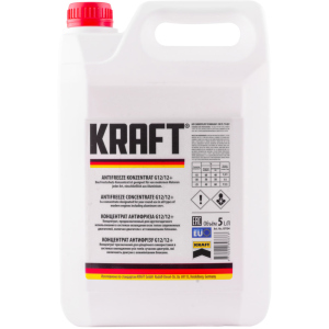 Антифриз Kraft G12/12+ Red концентрат для системи охолодження 5 л (KF104) ТОП в Чернігові