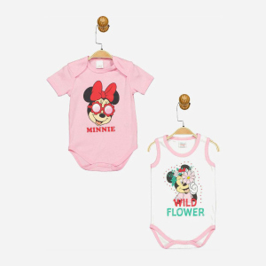 Боді Disney Minni Mouse MN17331 86-92 см 2 шт Біло-рожеве (8691109875174) в Чернігові