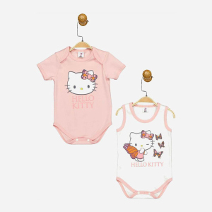 Боді Cimpa Hello Kitty HK17476 62-68 см 2 шт Біло-рожеве (8691109893819)