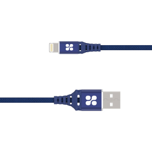 Кабель Promate NerveLink-i2 USB/Lightning MFI 2.4А 2 м Blue (nervelink-i2.blue) в Чернігові