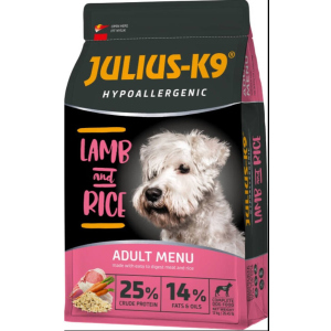 Сухий гіпоалергенний корм для дорослих собак вищої якості Julius-K9 LAMB and RICE Adult З ягнятком та рисом 12 кг (5998274312590) ТОП в Чернігові