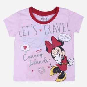 Футболка Disney MINNIE 2200004949 128 см (8 років) Рожева (8427934402953) ТОП в Чернігові