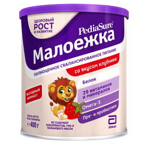 Сухая смесь PediaSure Малоежка со вкусом клубники 400 г (8710428016010) в Чернигове