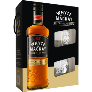 Віскі Whyte&Mackay 0.7 л 40% + 2 келихи (4820196540076) краща модель в Чернігові