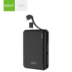 Портативная Универсальная батарея Power bank GOLF G73 10000mAh Черный ТОП в Чернигове