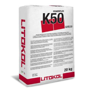 Клей на цементной основе Litokol POWERFLEX K50 20кг (K50G0020) Серый ТОП в Чернигове