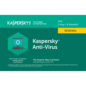 Kaspersky Anti-Virus 2020 продление лицензии на 1 год для 2 ПК (скретч-карточка) ТОП в Чернигове