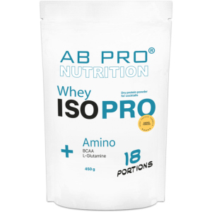 Протеин изолят AB PRO ISO PRO Whey+ Amino 450 г Ваниль (ISOPROABVA109) в Чернигове