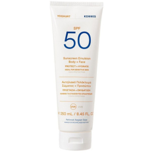 Сонцезахисна емульсія для обличчя та тіла Korres SPF50 250 мл (5203069098291) ТОП в Чернігові