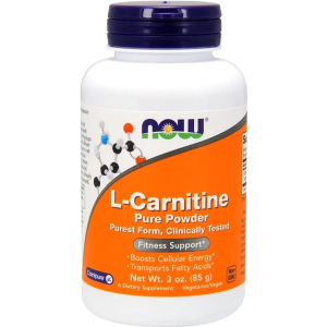 L-Карнитин, L-Carnitine, Now Foods Порошок, 85 гр (733739002174) в Чернигове