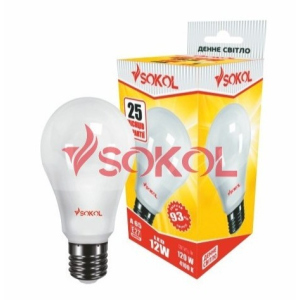 Набор 10 шт. LED лампа SOKOL A65 12.0W 220В E27 4100К лучшая модель в Чернигове