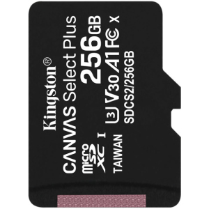 Kingston microSDXC 256GB Canvas Select Plus Class 10 UHS-I U3 V30 A1 (SDCS2/256GBSP) лучшая модель в Чернигове