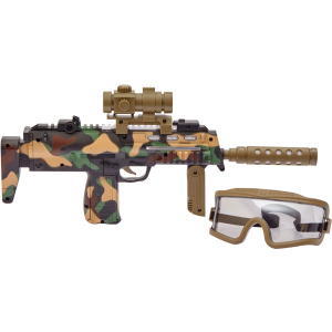 Автомат светозвуковой ZIPP Toys HK MP7 в наборе с очками Камуфляж/коричневый (5320026) (2253200260004) ТОП в Чернигове