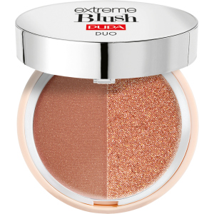 Компактные румяна с двойным эффектом Pupa Extreme Blush Duo 120 Radiant Caramel Glow Spice 4 г (8011607332502) в Чернигове