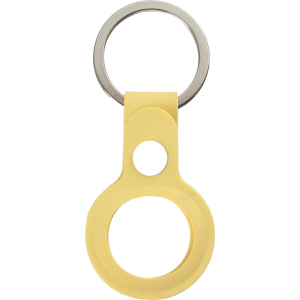 Чохол-брелок ArmorStandart Silicone Ring with Button для Apple AirTag Yellow ТОП в Чернігові
