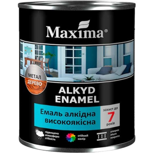 Емаль алкідна високоякісна Maxima 2.3 кг. Горіхова (4823083307424) краща модель в Чернігові